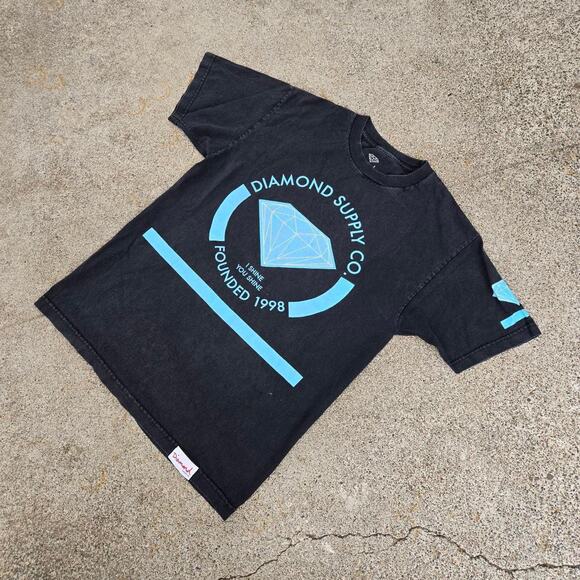 Vtg Y2k DIAMOND SUPPLY CO. I Shine You Shine Graphic Skate Tee Shirt M USA Made - Picture 2 of 6